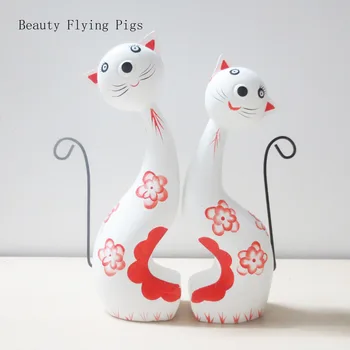 

Creative home living room bedroom desktop decoration crafts cat lovers ornaments new wedding gift art decorations ornaments