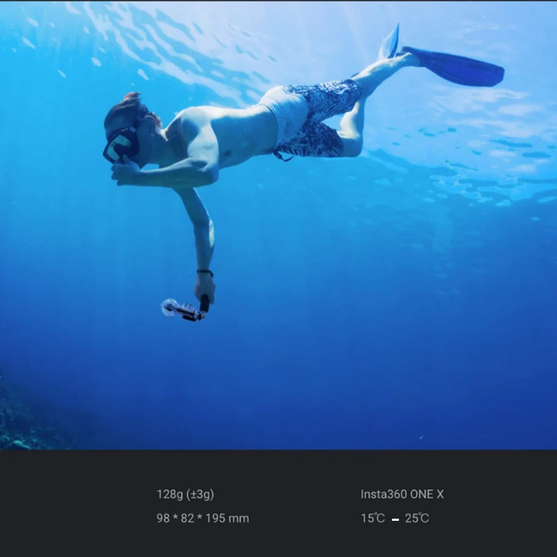 Оригинальный водонепроницаемый корпус для подводной съемки Insta360 one x 30 м защитный
