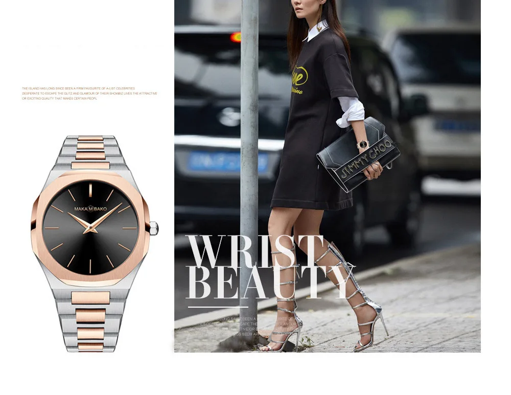 Розовое золото женские кварцевые часы индивидуальная из нержавеющей стали женские наручные часы Hannah Martin повседневные минималистичные Reloj Mujer элегантные