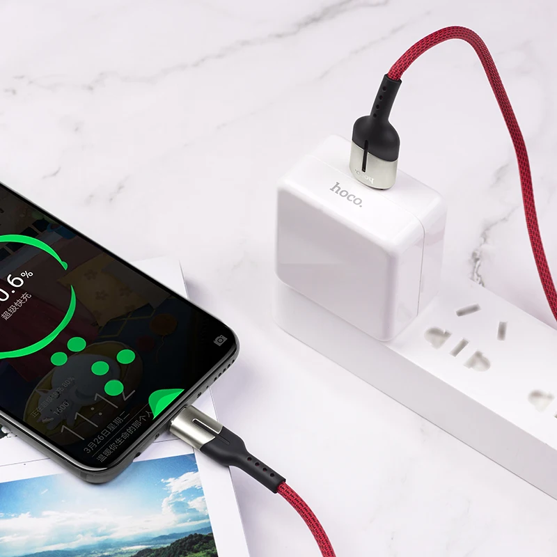HOCO U68 20 шт./лот 5A супер зарядка usb type C кабель для samsung S10 S9 huawei P30 Xiaomi USB-C быстрое зарядное устройство