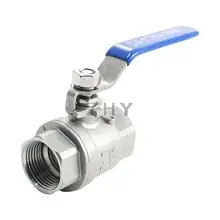 ВКЛ-ВЫКЛ 1PT Dia внутренняя резьба полный порт Серебряный тон Металлический шаровой клапан фитинг
