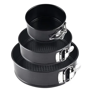 

3pcs Set Springform Cake Pan 4Inch 7Inch 9Inch Non-Stick Leakproof Round Cake Pan with Removable Bottom Cake Pan