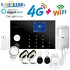 4G home alarm Tuya Wifi Alarm APP 433MHz Wireless & Wired Detector Burglar Alarms RFID Card TFT LCD Touch Keyboard 11 Languages ► Photo 1/6