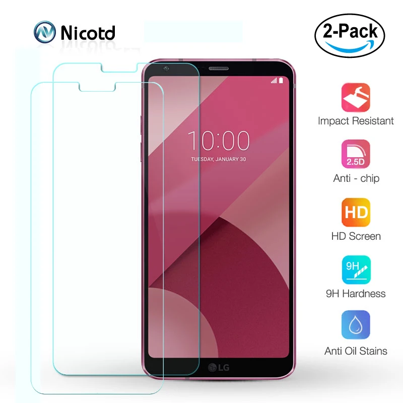2 шт. Защитное стекло для LG G6 закаленное Q6 V20 V10 C70 G4C G4 G3 G2|Защитные стёкла и плёнки| |