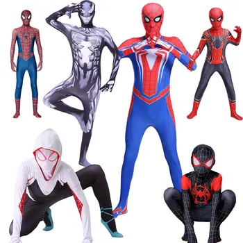 

Kids Adult 3D Print Spiderman Costume Spider Man Zentai Suit Avengers Infinity War Homecoming Bodysuit Jumpsuit Children Cosplay
