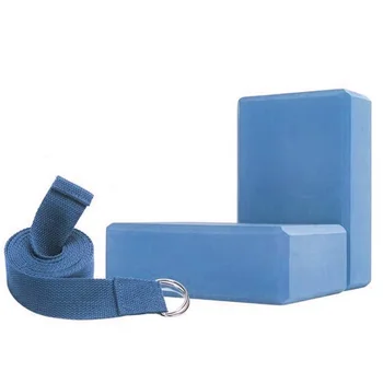 

Home Yoga Block Set Yoga Brick Yoga Block Stretch Band Pilates Body Shaping Exercise Workout Fitness Equipment Blue
