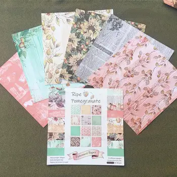 

24PCS DIY Photo Album Scrapbook Hand Account Card Making Background Paper 6IN Single-sided Pattern Paper
