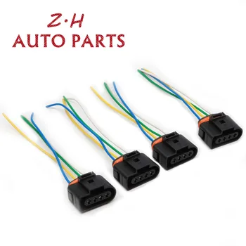 

NEW Engin Ignition Coil Connector Plug Wiring Harness Kit 1J0 973 724 For Audi A4 A6 VW Golf Passat Seat Skoda 1.8T 8K0973724