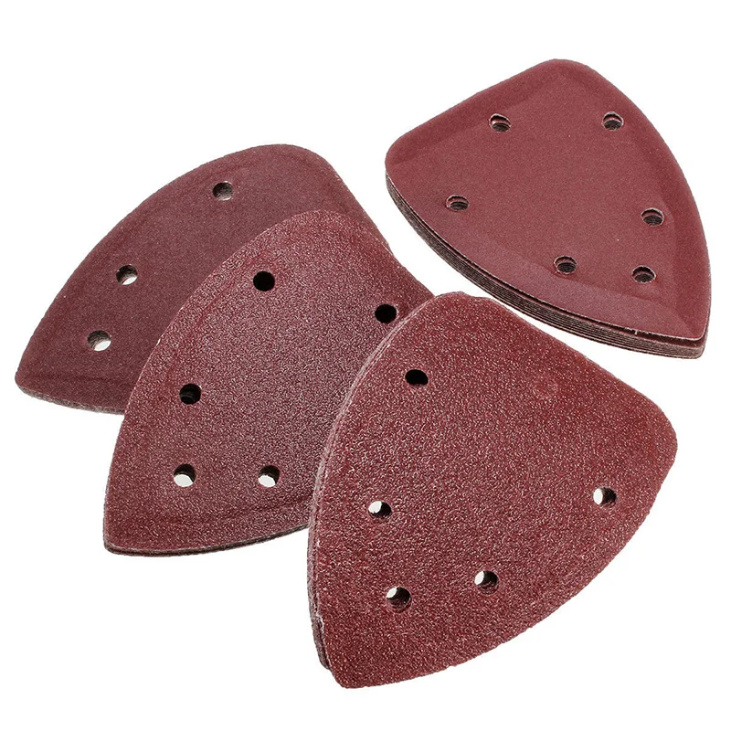 40Pcs 5.5" 6Holes Sanding Discs 60 80 120 240Grit Orbital Sander Pads Sandpaper