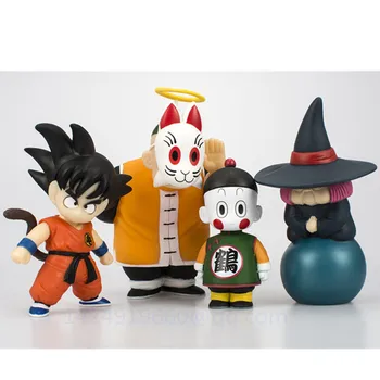 

Dragon Ball Super Saiyan Son Goku Master Roshi Chiaotzu Kame Sennin Chichi King Chapa PVC Action Collectible Model Toy 10CM G523