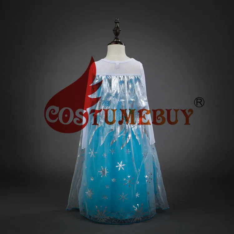 Costumebuy девочек Снежная королева принцесса платье Эльзы Королева Анна Косплэй платье снежинки детская юбка костюм карнавальный костюм на Хэллоуин