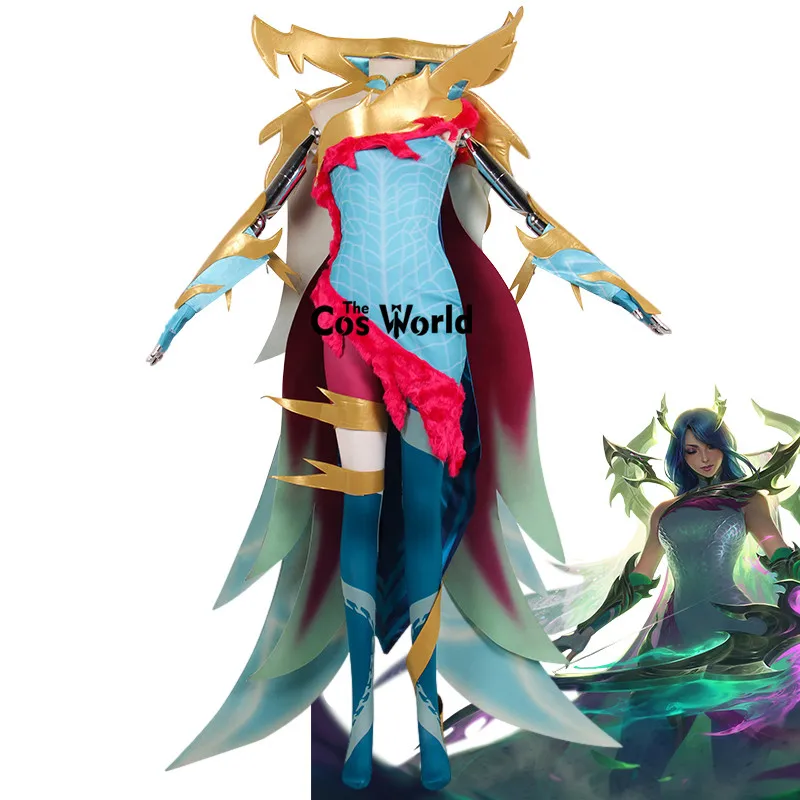 LOL Fae Dragon Ashe 복장 게임 코스프레 의상 맞춤 설정|게임 의상| - AliExpress