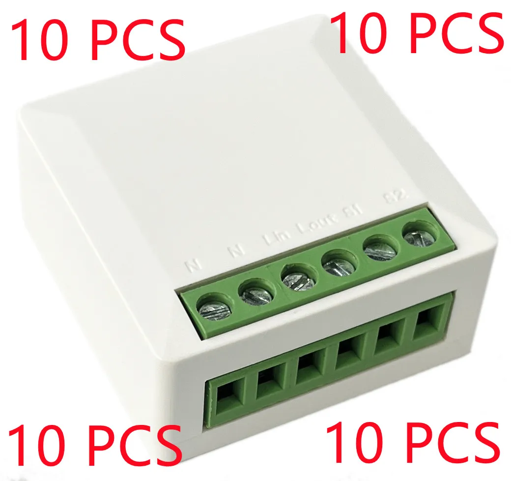 10 Pcs Zbmini Zigbee 3.0 Smart Switch Bidirezionale Supporta Smartthings,Tuya,Smart Life,Ewelink,Hue Bridge,Home Assistant, Zibee2Mqtt