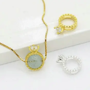 

Ice River S925 Sterling Silver Crown Spacer Beads Frame with Hole DIY Fashion Jewelry Findings Bracelet Necklace Making