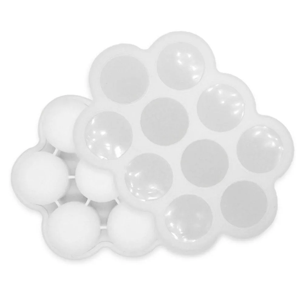 10 отверстий, овощные термостойкие силиконовые формы для закусок с крышкой, лоток для морозильной камеры, контейнер для льда, многофункциональная детская добавка