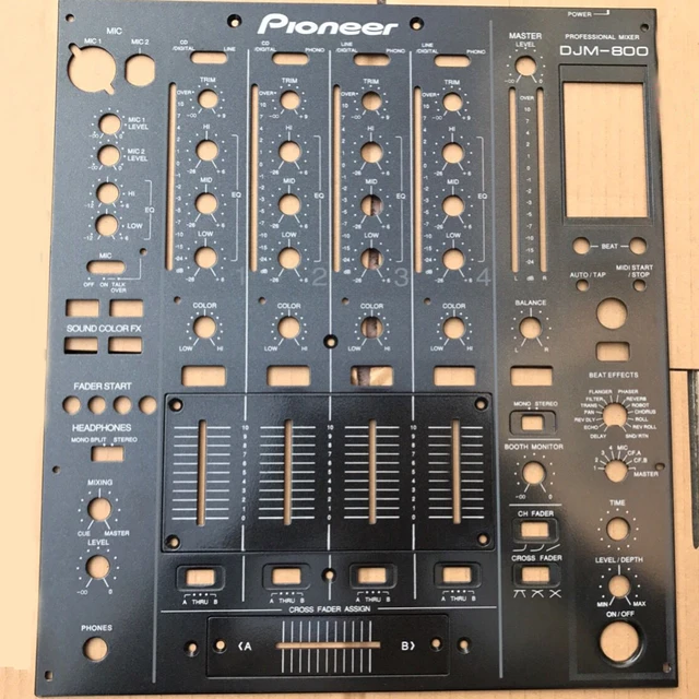 Djm800 Djm-800 Mixer Music Panel For Pioneer Faceplate Dnb1144 