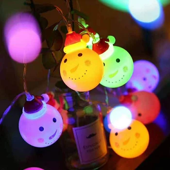 

Snowman Fairy String Lights Santa Christmas Light Home Garden Indoor Party Wedding Decoration Colorful Light
