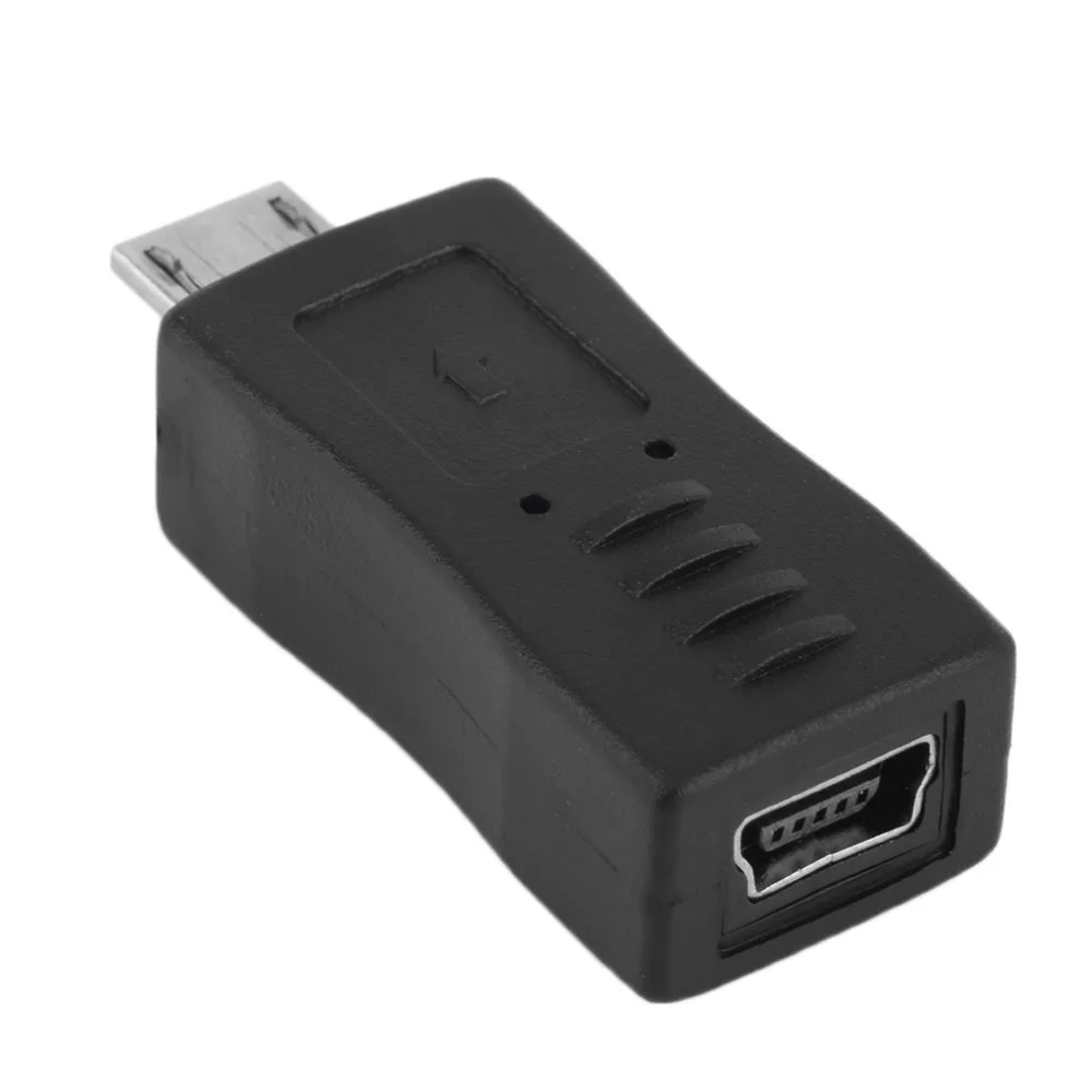 

Universal Mini USB Adapter Mini USB Female to Micro USB Male Connector Adapter Converter Black
