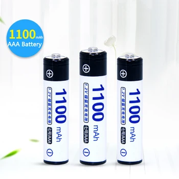 

1.2V 1100mAh AAA Rechargeable Battery Bateria for Camera Flashlight Toy Calculator Mouse Pre-Charged Rechargeable Batteries