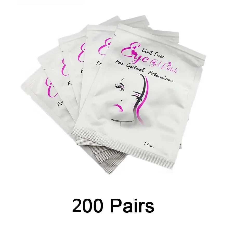 200Pairs-woman 200 пар накладки для глаз безворсовой стерильные патч для глаз гидрогелевый для расходные материалы для наращивания ресниц наращивание ресниц для профессионалов инструменты - Цвет: 200Pairs-woman