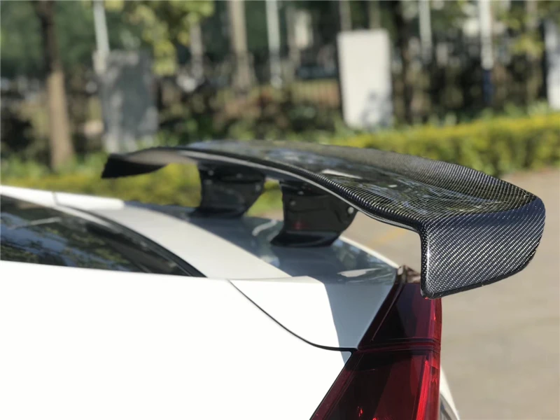 Используется для Honda civic спойлер 17 18 19 лет 10го поколения FC глянцевое углеродное волокно заднее крыло GTR стиль спойлер, аксессуары