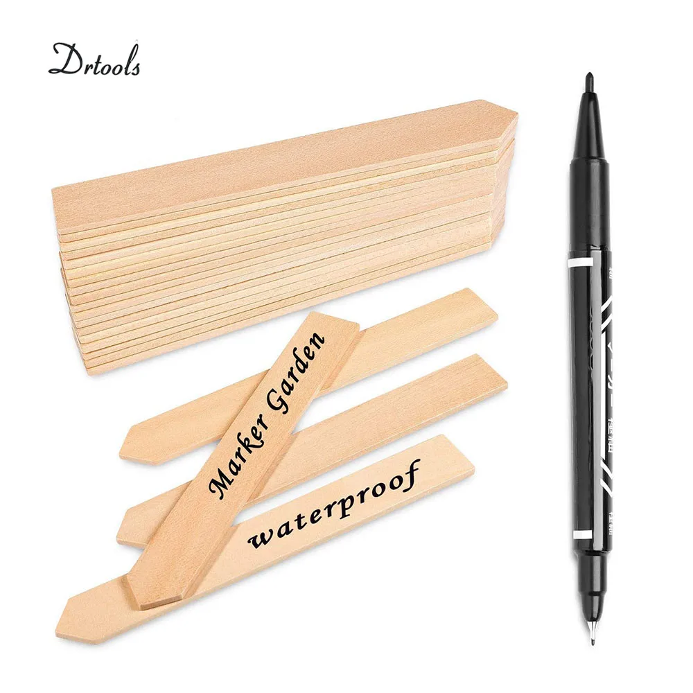 Bamboo Plant Labels Garden Markers for Seed Potted Herbs Flowers Vegetables Tools