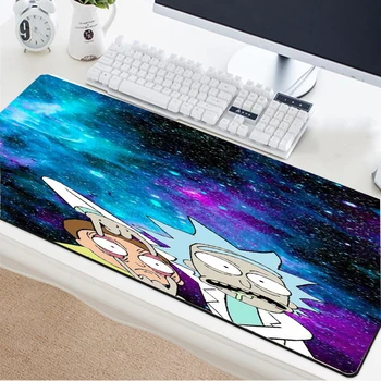 

Yuzuoan Rick and Moti Anime Large Table Mat Game Player PC Keyboard Pad Non-slip Rubber Comfortable Fabric Custom Logo Mouse Pad