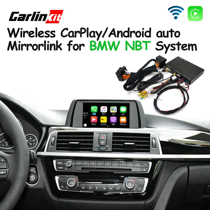 

Wireless CarPlay/Android Interface Module for BMW NBT System With Reversing Camera Carplay Mirroring