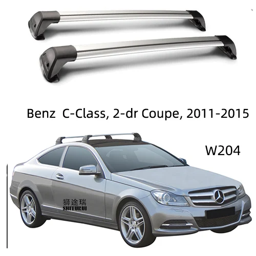 2 шт. для Mercedes-Benz c-класс W205 W204 2007+ багажник на крышу автомобиля специальный алюминиевый сплав ремень Замок Led стрельба стойки CORSS RACK - Цвет: D
