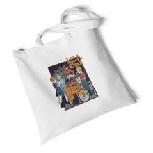 Focal20 уличная Экологичная Женская Холщовая Сумка с принтом дьявола, повседневные сумки для покупок, студенческие сумочки, оригинальные сумки через плечо