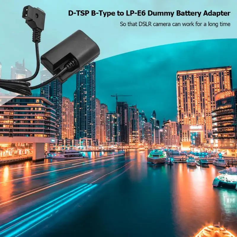 D-TSP B-type-LP-E6 адаптер для аккумулятора DC муфта для камеры Canon