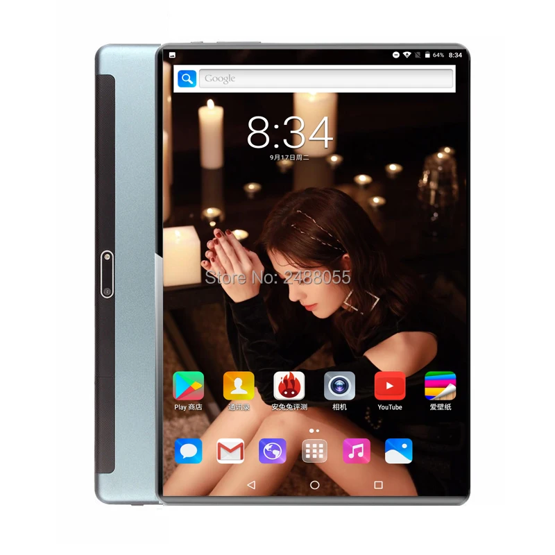 

Ultra Slim 4G LTE Tablet PC Android 9.0 Ram 6GB ROM 128GB GPS Tablet Octa Cores MTK Tablet 8MP Camera Dual SIM Cards Tablets 10