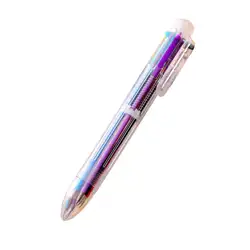 Модная многоцветная шариковая ручка Милая масляная ручка канцелярский пресс шестицветная масляная ручка для студенческого приза модная
