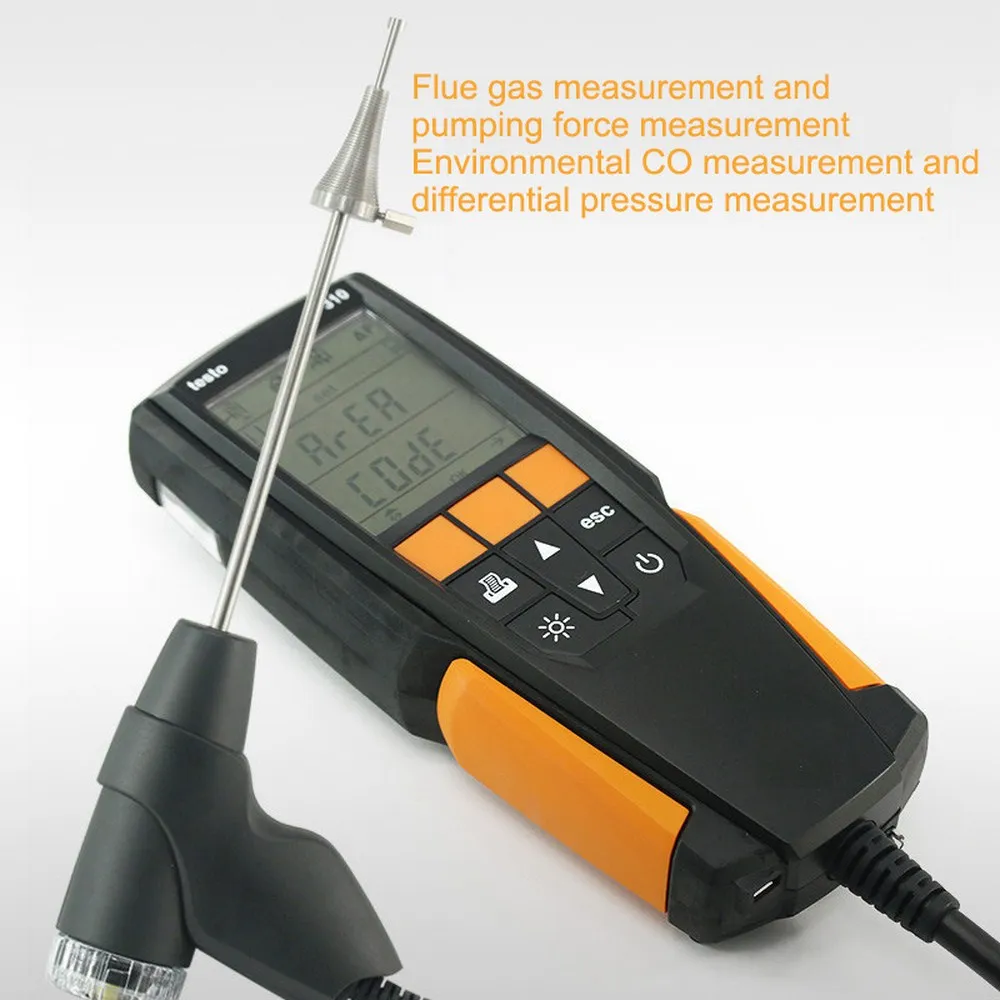 Тест o 310 диапазон измерений от 0 до 4000 Ppm анализатор сгорания дымовых газов O2/C/CO2 детектор без принтера промышленные испытательные инструменты
