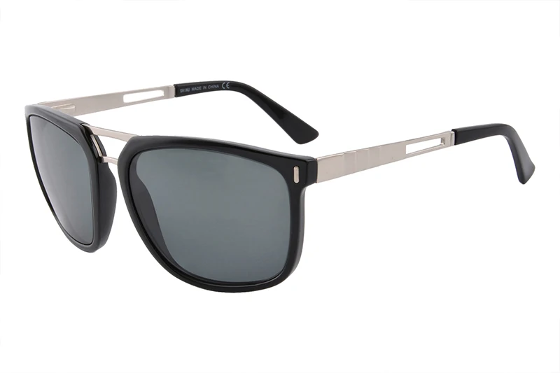 C1 grey myopia 200 SHINU, мужские солнцезащитные очки для близорукости, солнцезащитные очки для вождения, поляризационные, полимерные, можно настроить, очки для мужчин MP5004 - Цвет линз: C1 grey myopia 200