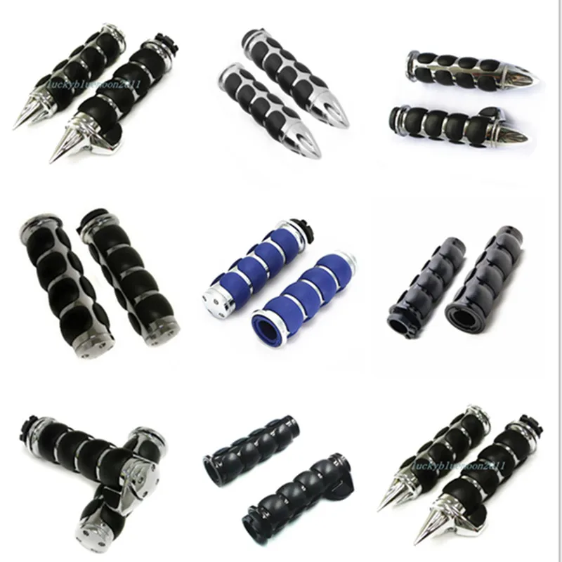Motorcycle 1'' 25mm Handlebar Hand Grips For Harley Honda Suzuki hadow VTX Rebel Kawasaki Vulcan 900 Yamaha Road Star | Автомобили