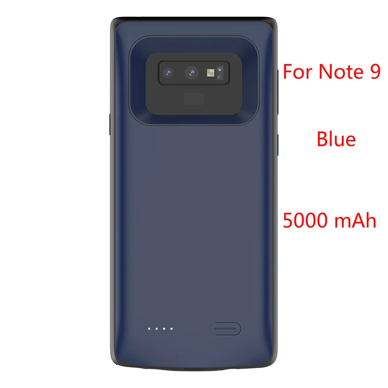 NENG, 5000 мА/ч, чехол для зарядного устройства для samsung Galaxy S8, аккумулятор, внешний аккумулятор, чехол для телефона, чехол для samsung note 9, чехол - Цвет: Blue  For Note 9