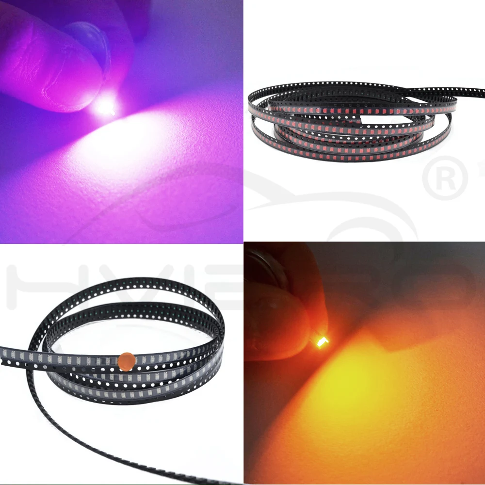 Hviero Smd Smt 1206 SMD SMT White Red Green Blue Yellow Pink Orange Super bright LED lamp light-emitting diodes LED Super bright light