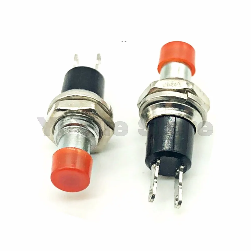 10Pcs PBS-110 Mini Momentary Push Button Switch ON OFF 7mm Red Push Button Micro Switch (9)