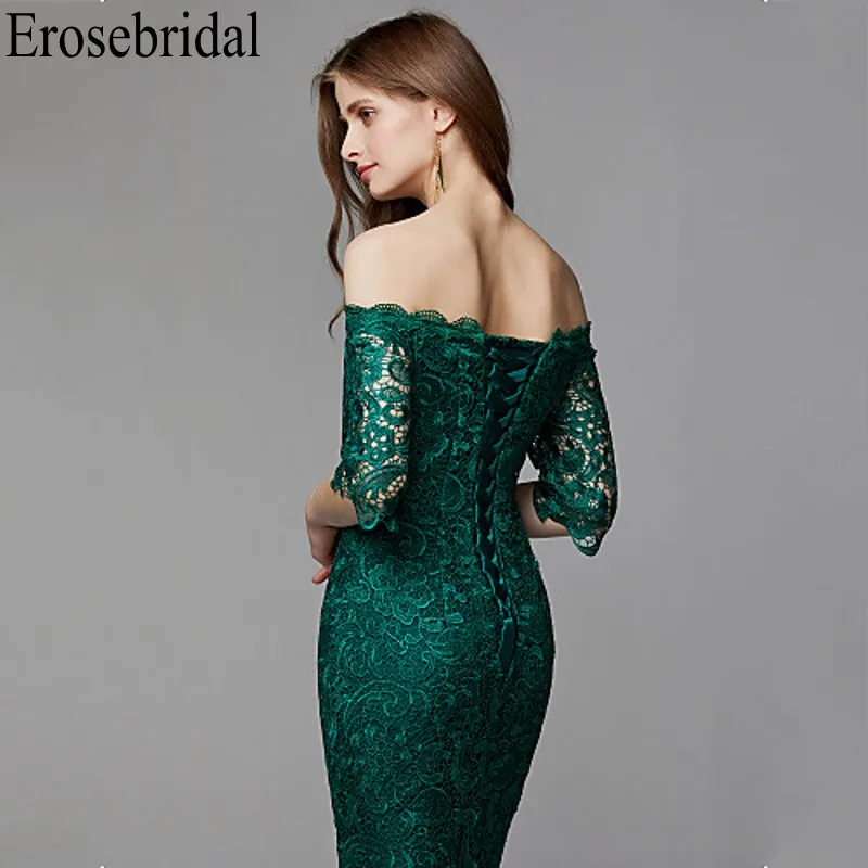 Женское вечернее платье с коротким рукавом Erosebridal Элегантное Длинное Вечернее