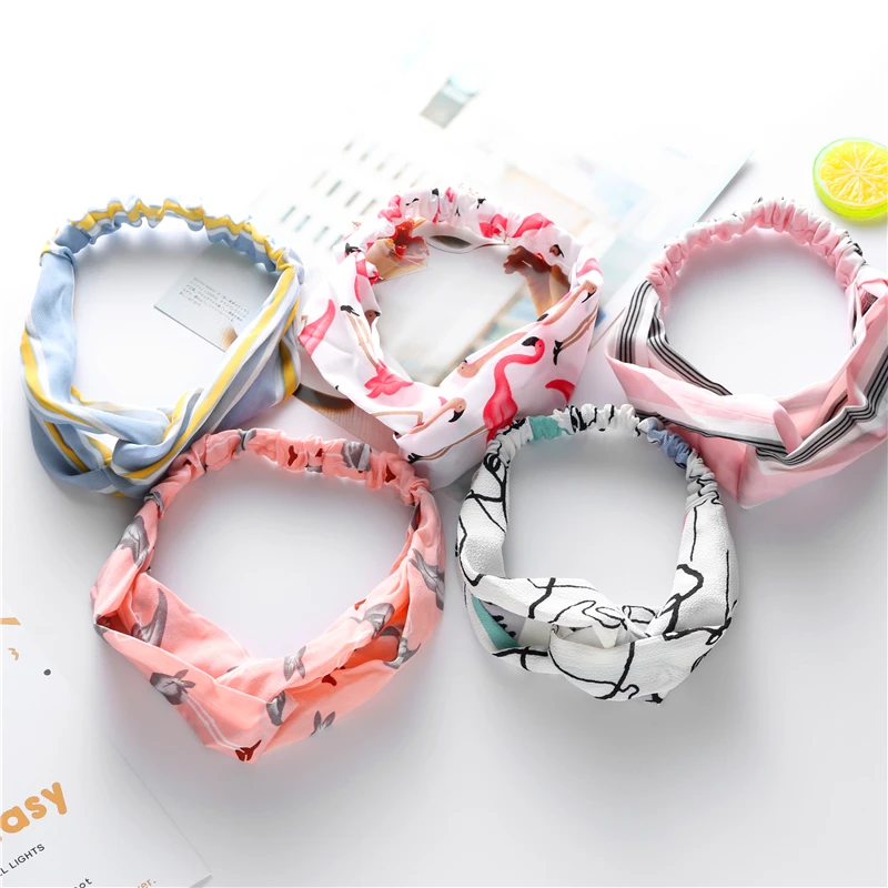 

Flannel Fillet Headbands Soft Crossed Elastic Hair Band Hairlace for Washing Face Shower Spa Makeup Tools Wide Bandeau For Women