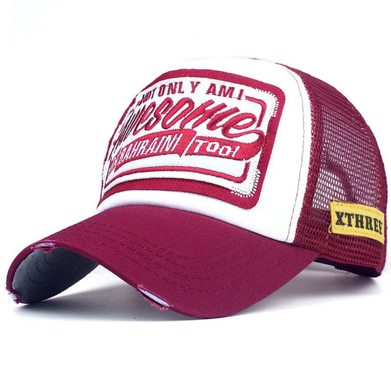 Baseball Cap Fashion Men Women Embroidered Flower Denim Cap Casual Snapback Hats Summer Mesh Caps For Drop Shipping