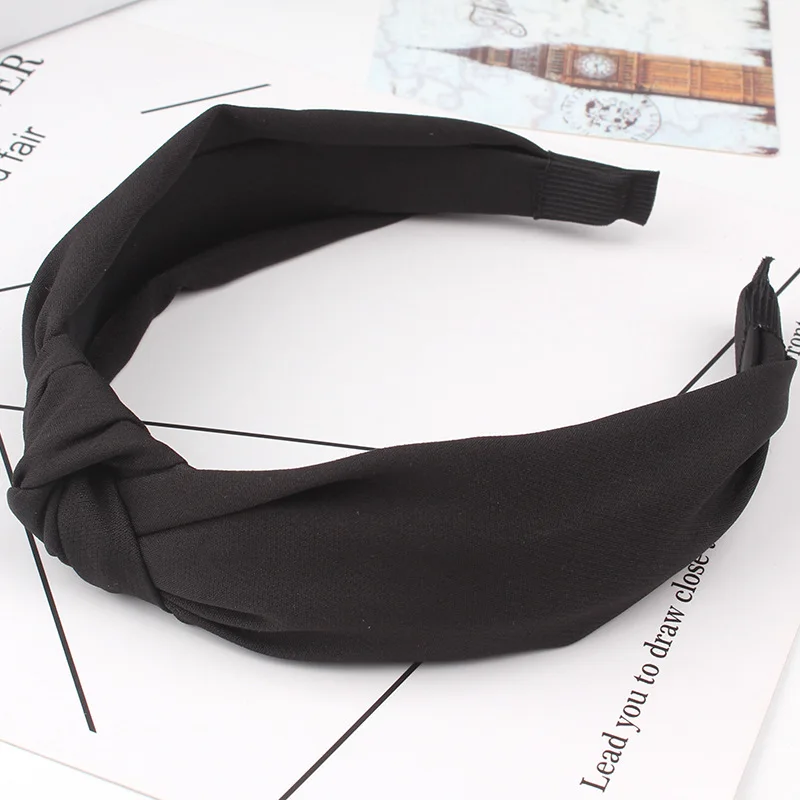 Fashion Womens Bow Knot Hairband Leather Hoop PU Cross Knot Women Head Hoop Glitter Girls Hair Headband Hair Accessories DSFG02 crocodile hair clips Hair Accessories