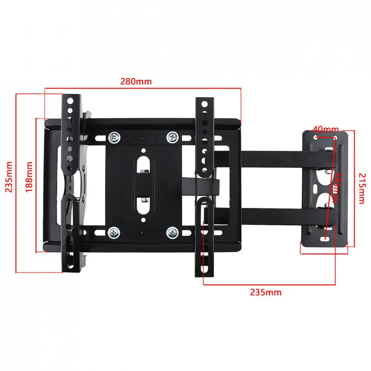 Универсальный кронштейн для телевизора настенное крепление 25 кг плоская панель