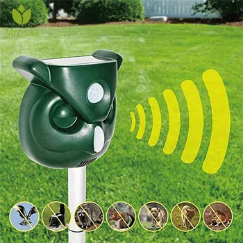 

Solar Ultrasonic Rats Repellers Animals Repellers Outdoor Garden Cats Dog Infrared Sensor Insects Repellent Ultrasonic Repellers