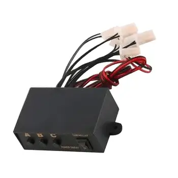 

Automobile 6-Way LED Emergency Flash Controller 12V M9 One Drag Six Warning Light Stroboscopic Control Box for Car Auto