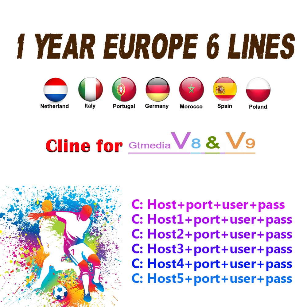 

TV Receiver Europe Cccam HD Cccam Cline for 1 year Germany Work for DVBS2 Satellite Receiver 1 Year spain Cccam cline for Spain