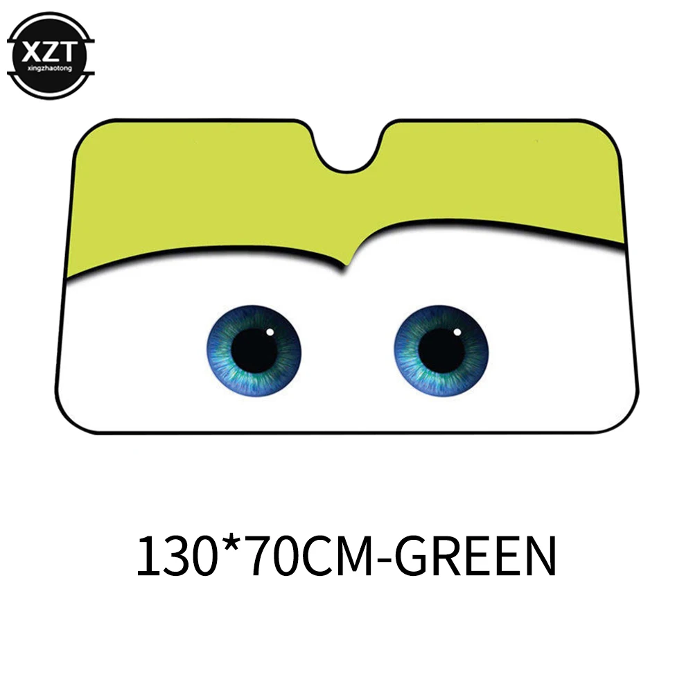 Cartoon Window Foils Eye Pixar Heated Windshield Sunshade 130x70cm Car Front Window Visor Car Solar Protect 5 Colors car sunshade windshield sunshade windshield sun shade