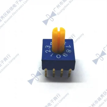 

0-9 rotary coding switch 10-bit PCB 8421C positive code 4:1 handle 7mm
