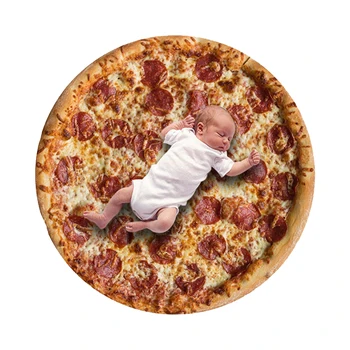 

high quality Pizza Burrito Baby Blanket Flour Tortilla Swaddle Blanket Sleeping Swaddle Wrap